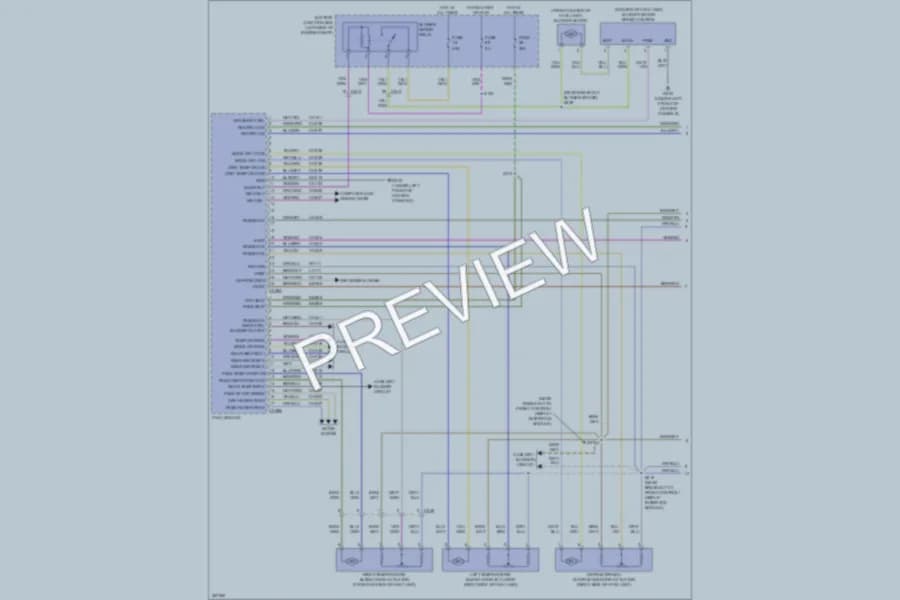 2012 Ford Explorer Air Conditioning wiring diagram preview