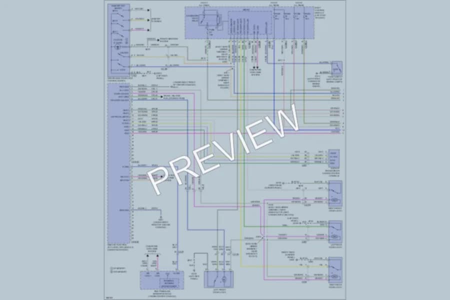 2012 Ford Explorer Power Door Locks wiring diagram preview