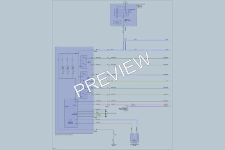 2012 Ford Explorer Power Windows wiring diagram preview