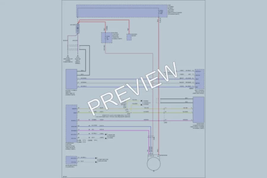 2012 Ford F150 Starting Charging wiring diagram preview with protected circuit layout