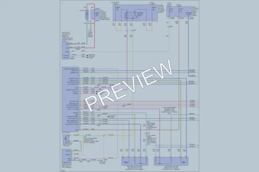 2012 Ford F450ChsCab Air Conditioning wiring diagram preview