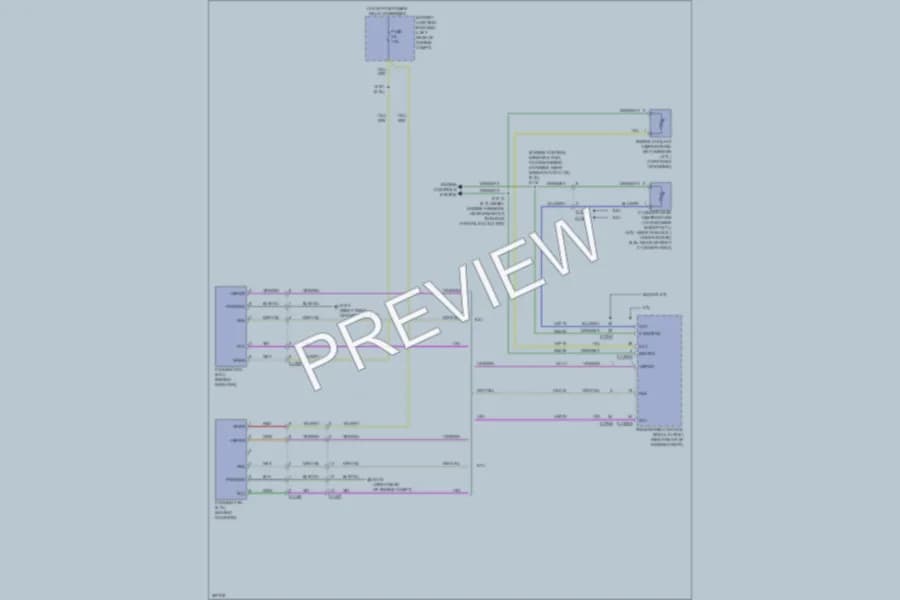 2012 Ford F450ChsCab Cooling Fan wiring diagram preview