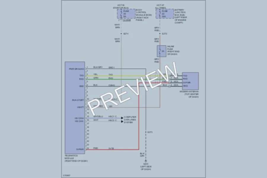 2012 Ford F450ChsCab Navigation wiring diagram preview