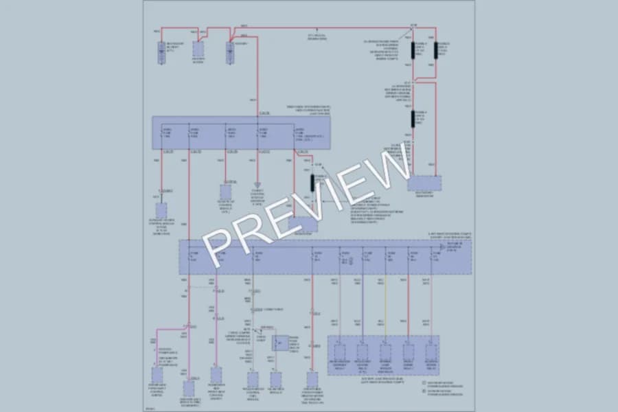 2012 Ford F450ChsCab Power Distribution wiring diagram preview