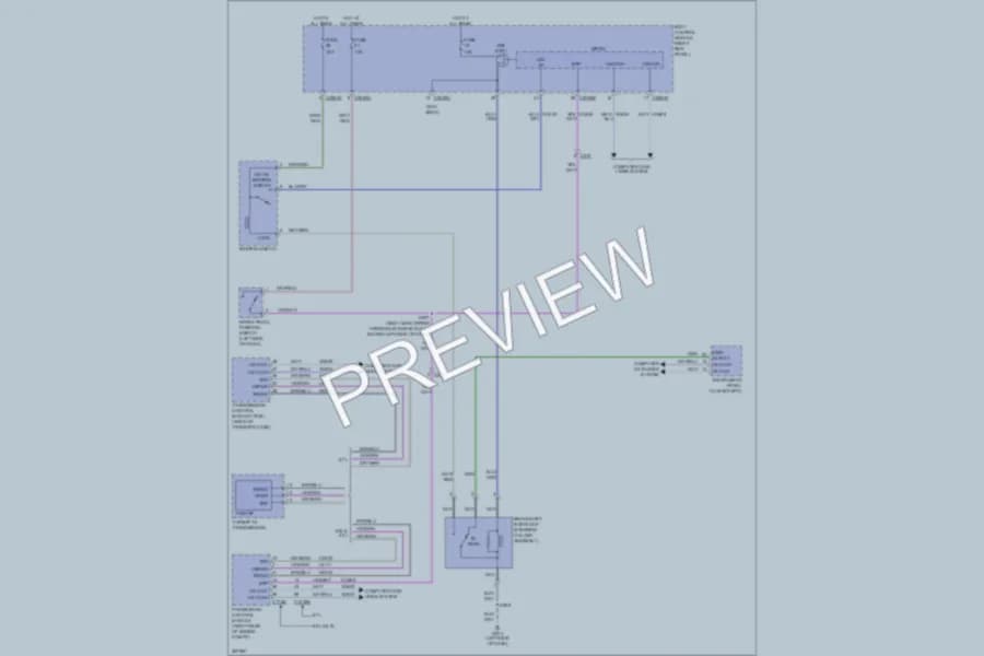 2012 Ford F450ChsCab Shift Interlock wiring diagram preview