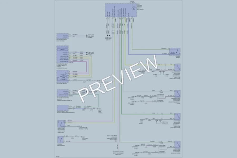 2012 Ford F450ChsCab Warning Systems wiring diagram preview