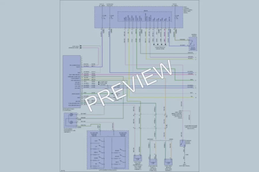 2012 Ford F550ChsCab Instrument Cluster wiring diagram preview