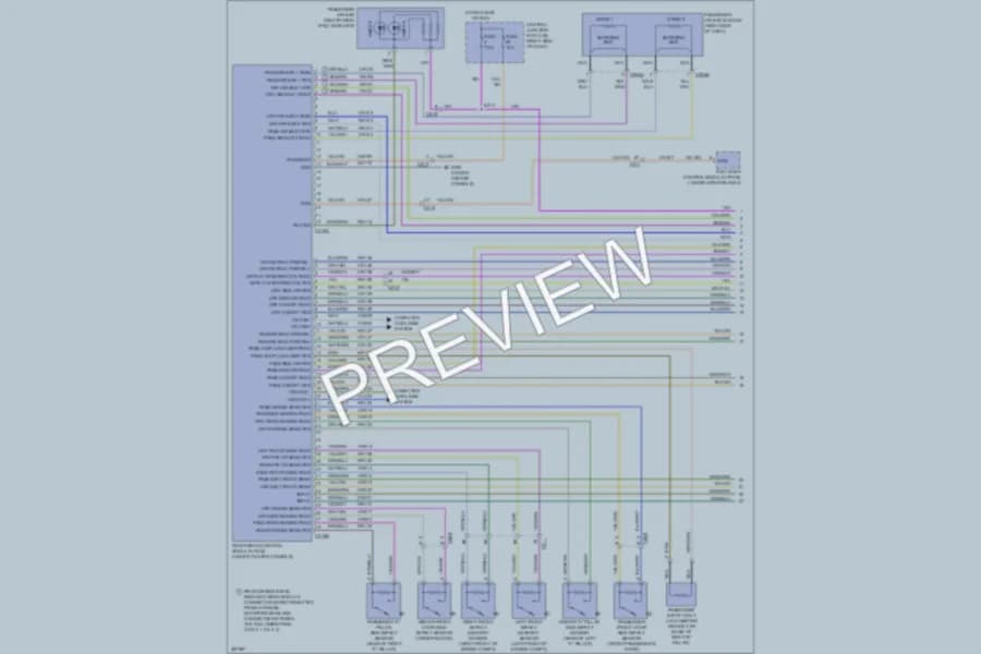 2012 Ford Fiesta Supplemental Restraints wiring diagram preview