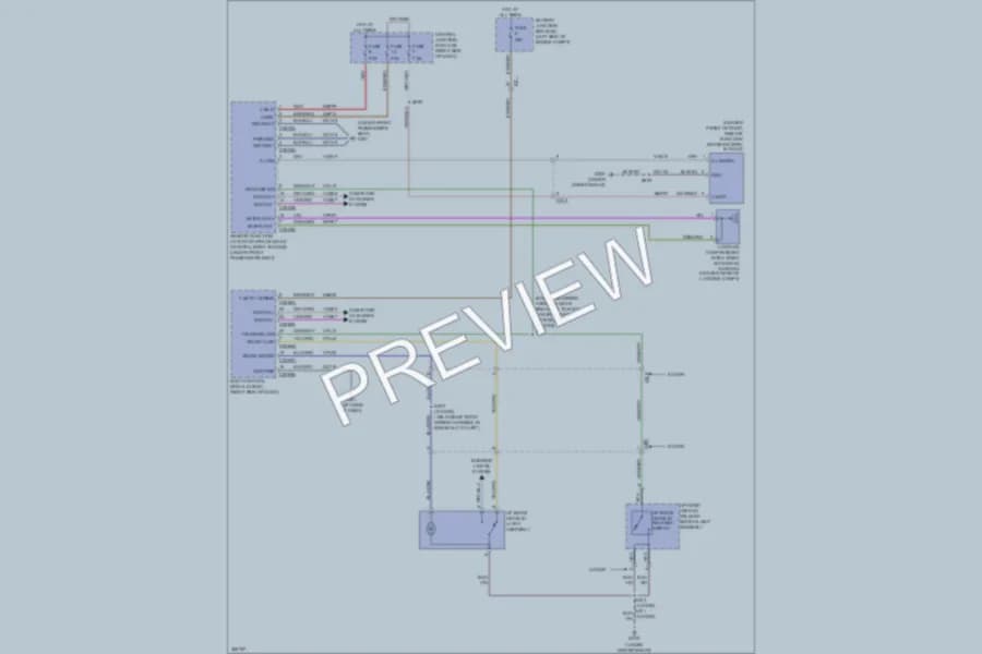 2012 Ford Fiesta Trunk Tailgate Fuel Door wiring diagram preview