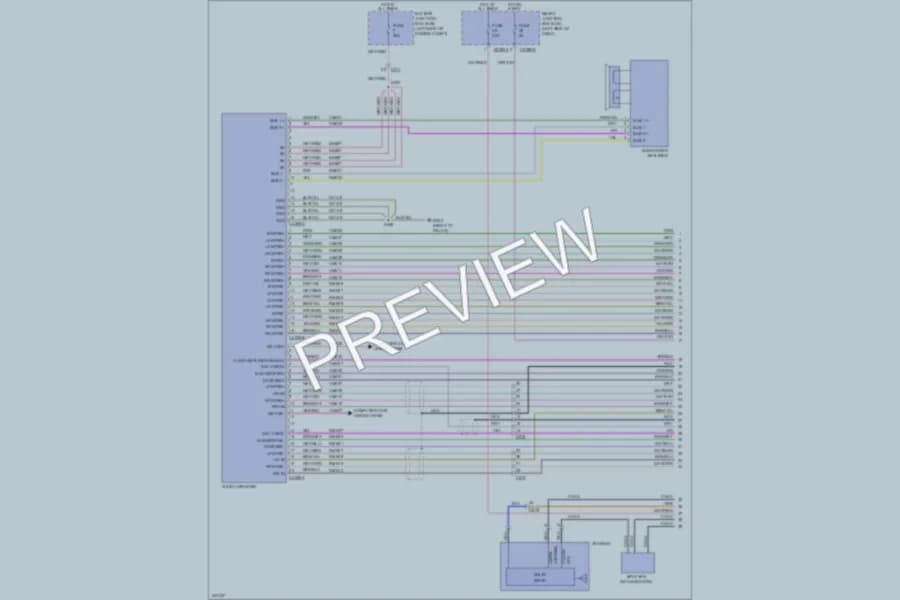2012 Ford Flex Navigation wiring diagram preview