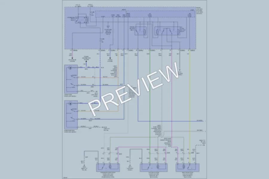 2012 Ford Flex Power Door Locks wiring diagram preview