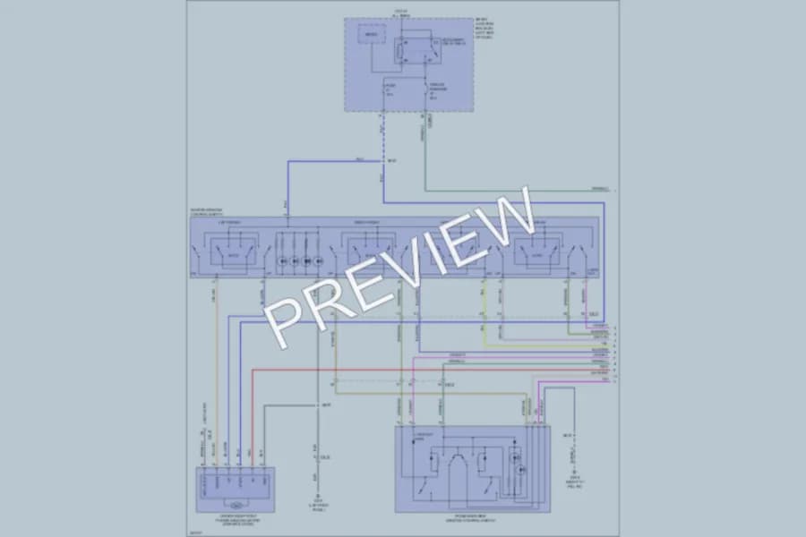 2012 Ford Flex Power Windows wiring diagram preview