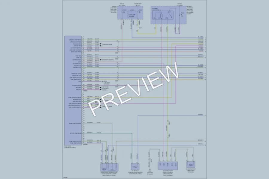 2012 Ford Fusion Air Conditioning wiring diagram preview