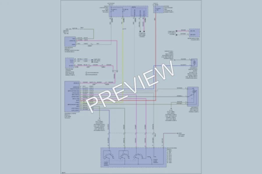 2012 Ford Fusion Wiper Washer wiring diagram preview