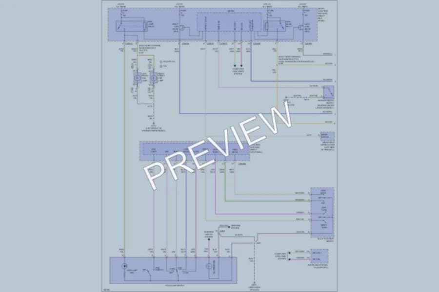 2012 Ford Mustang Headlights wiring diagram preview