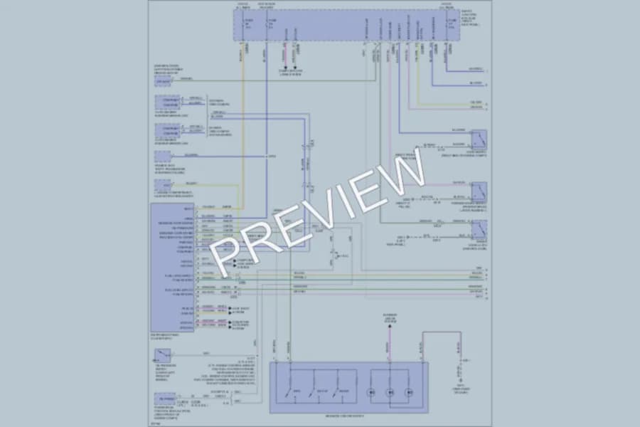 2012 Ford Mustang Instrument Cluster wiring diagram preview