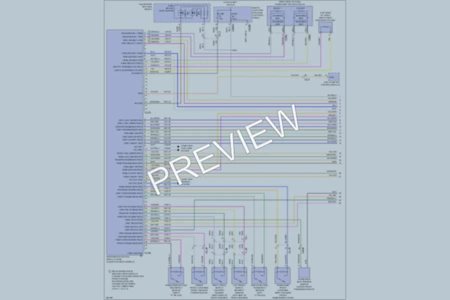 2012 Ford Taurus Supplemental Restraints wiring diagram preview