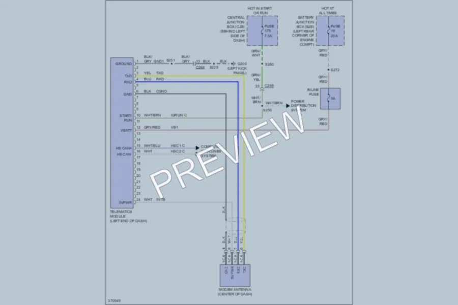 2012 Ford TransitConnect Navigation wiring diagram preview