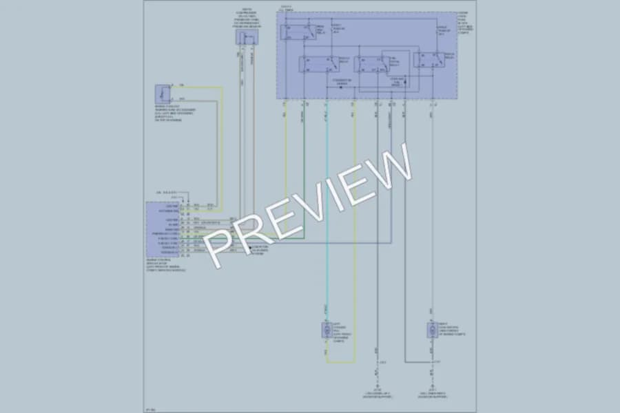 2012 GMC 1500 Cooling Fan wiring diagram preview with protected circuit layout
