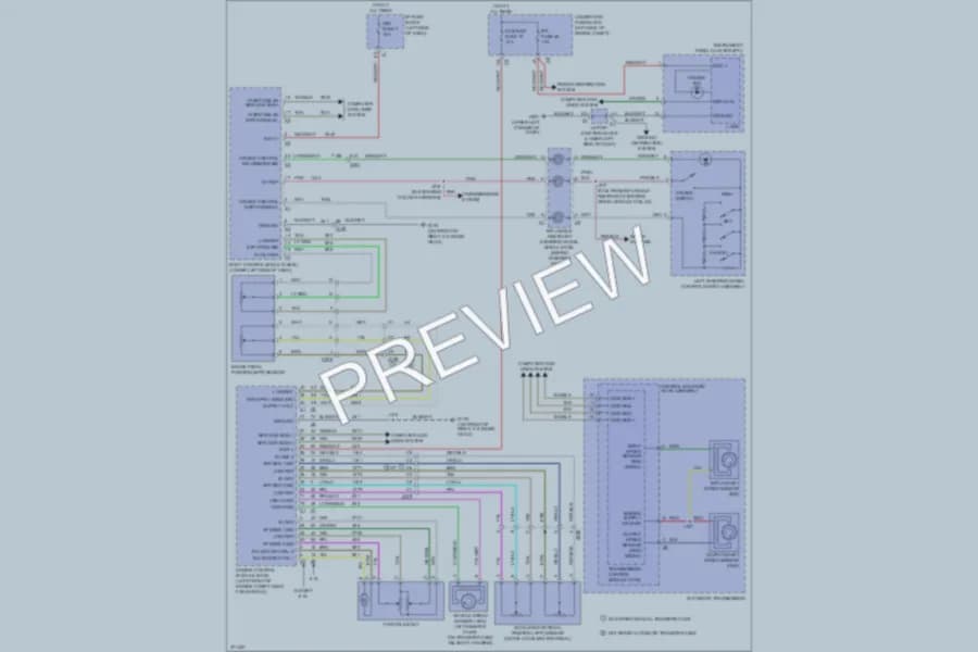 2012 GMC 3500 Hd Cruise Control wiring diagram preview with protected circuit layout