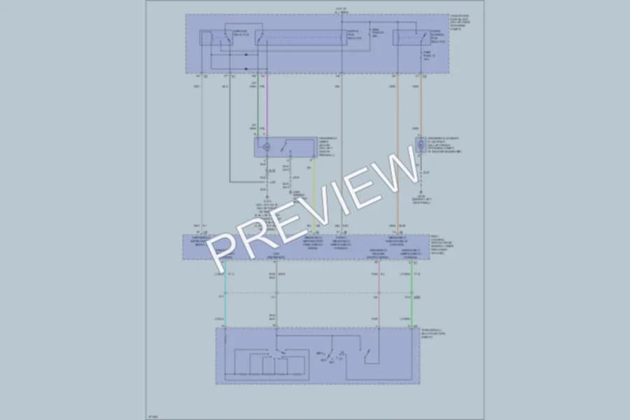 2012 GMC G1500 Wiper Washer wiring diagram preview with protected circuit layout