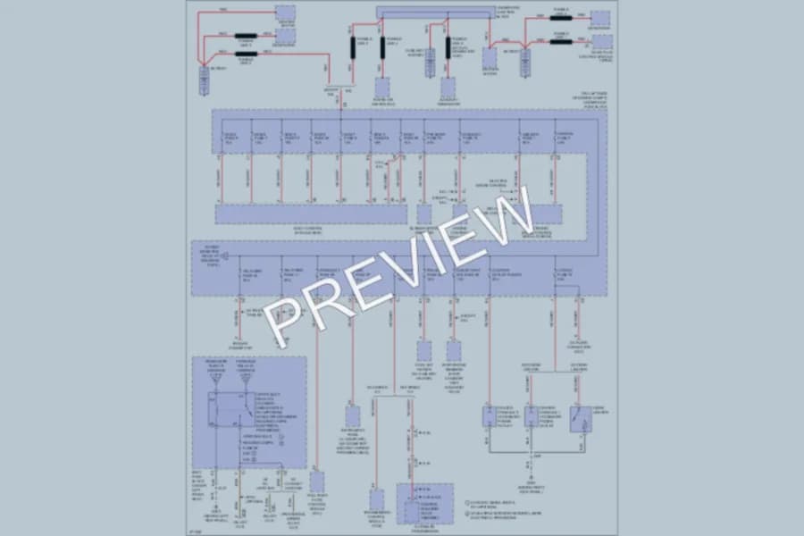 2012 GMC G2500 Power Distribution wiring diagram preview with protected circuit layout