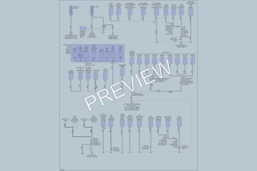 2012 GMC H1500 Ground Distribution wiring diagram preview with protected circuit layout
