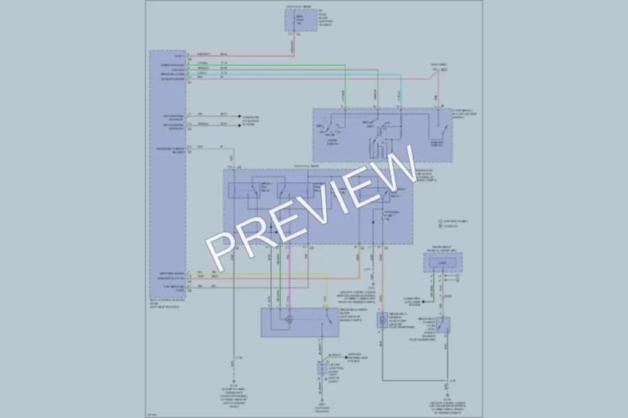 2012 GMC K1500YukonXL Wiper Washer wiring diagram preview