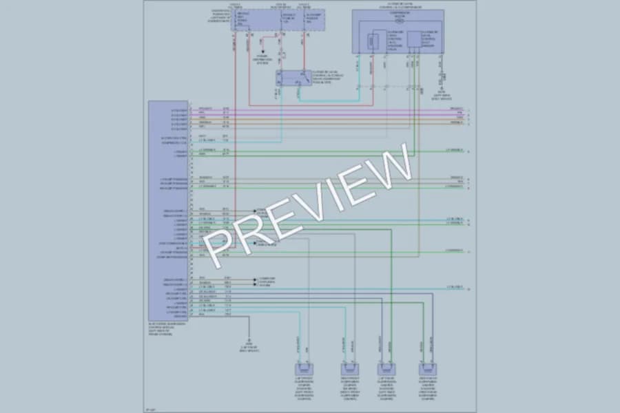 2012 GMC K2500YukonXL Electronic Suspension wiring diagram preview