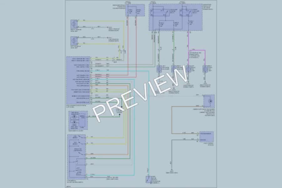 2012 GMC Terrain Headlights wiring diagram preview