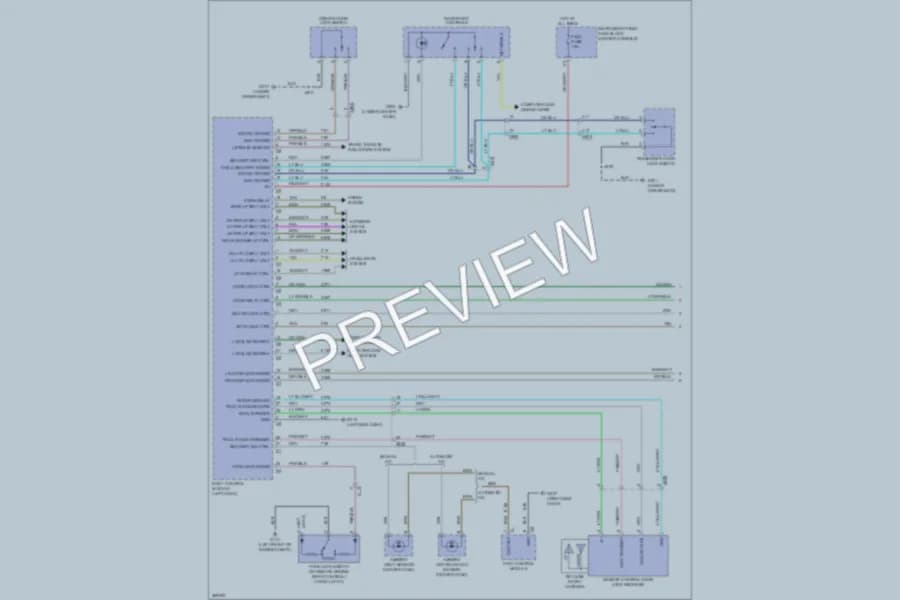 2012 GMC Terrain Power Door Locks wiring diagram preview