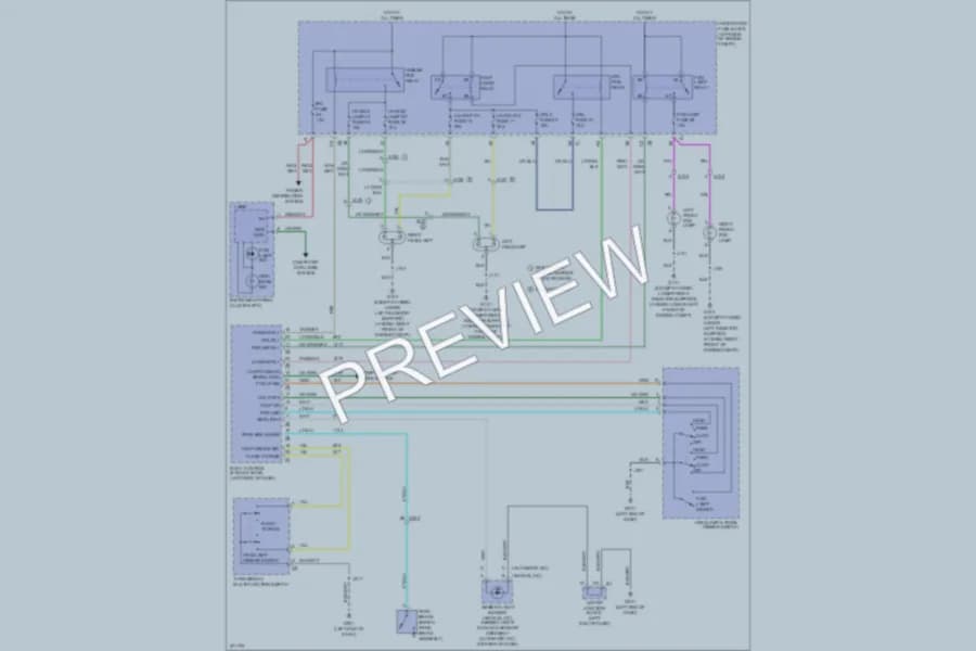2012 GMC YukonXLDenali Headlights wiring diagram preview