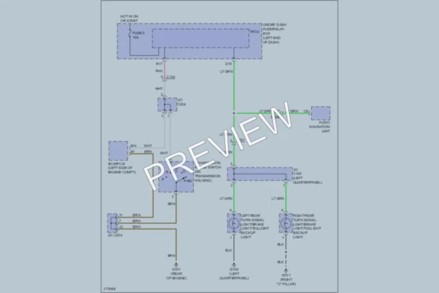 2012 Honda CRZ Exterior Lights wiring diagram preview