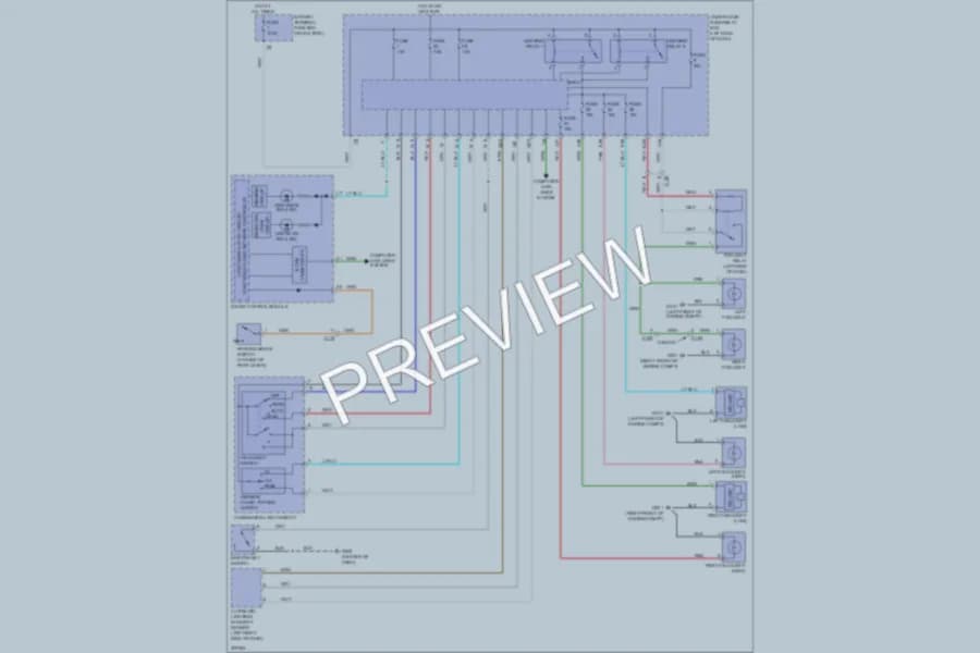 2012 Honda CRZ Headlights wiring diagram preview
