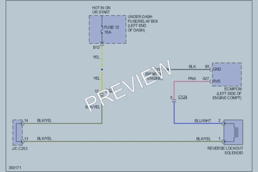 2012 Honda CRZ Shift Interlock wiring diagram preview