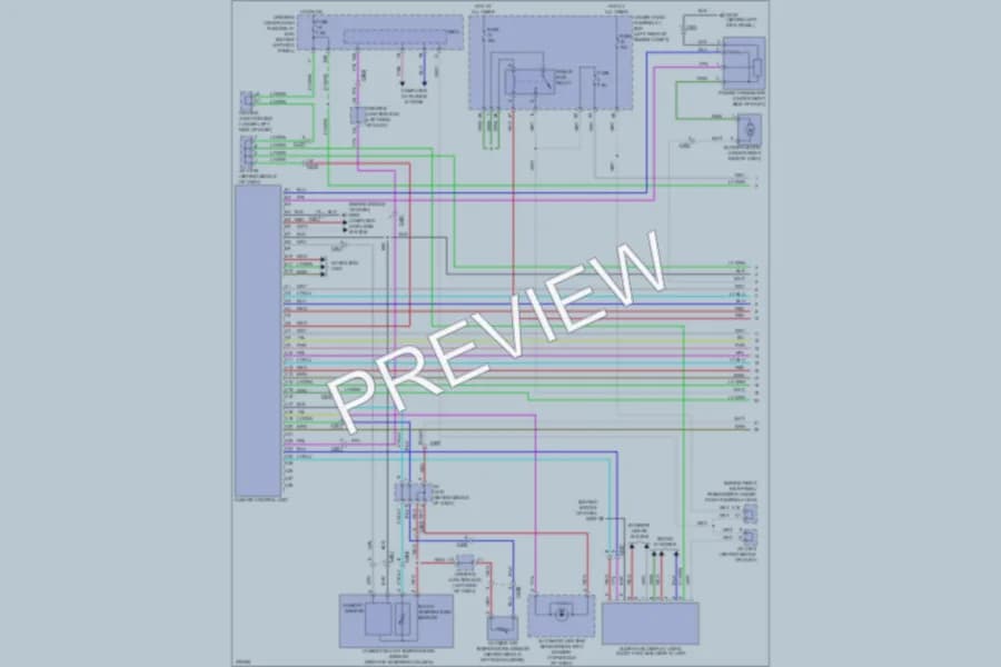 2012 Honda Crosstour Air Conditioning wiring diagram preview