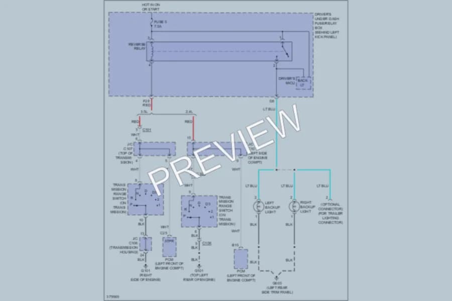 2012 Honda Crosstour Exterior Lights wiring diagram preview