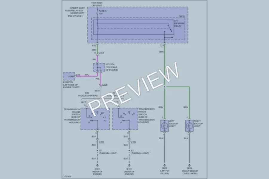 2012 Honda Fit Exterior Lights wiring diagram preview