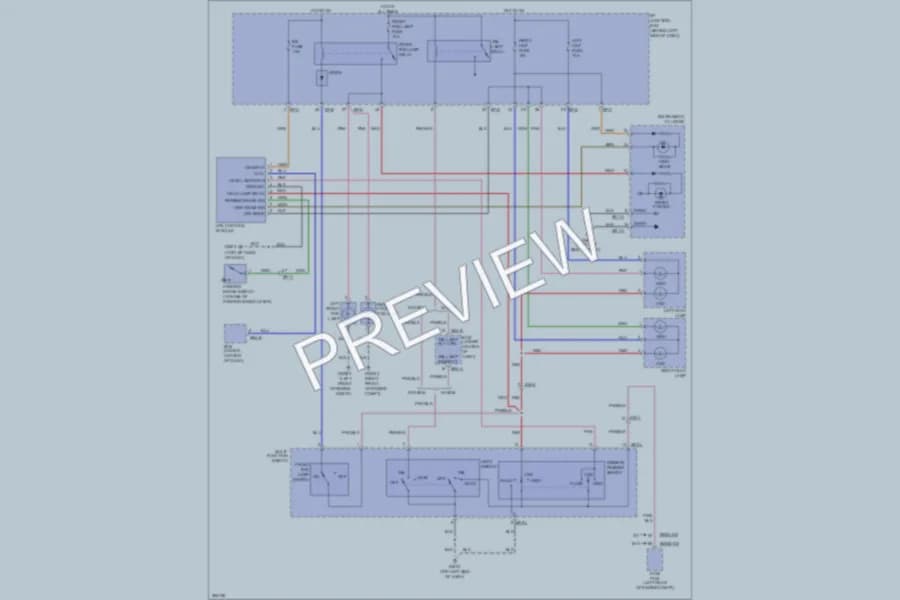 2012 Hyundai Accent Headlights wiring diagram preview