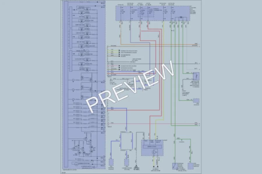 2012 Hyundai Accent Instrument Cluster wiring diagram preview