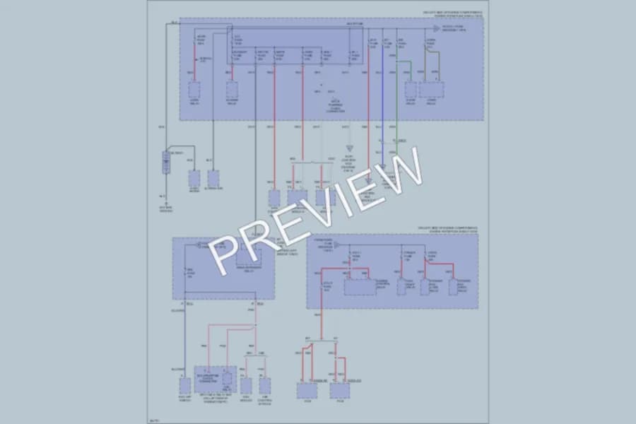 2012 Hyundai Accent Power Distribution wiring diagram preview