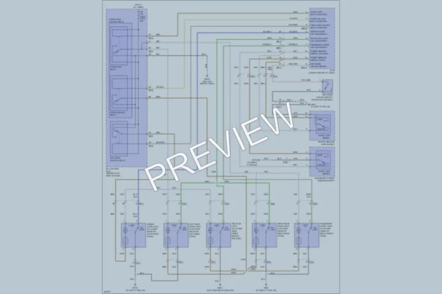 2012 Hyundai Accent Power Door Locks wiring diagram preview