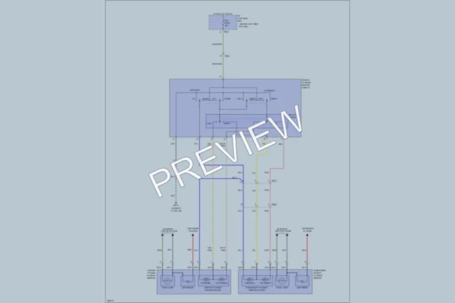 2012 Hyundai Accent Power Mirrors wiring diagram preview