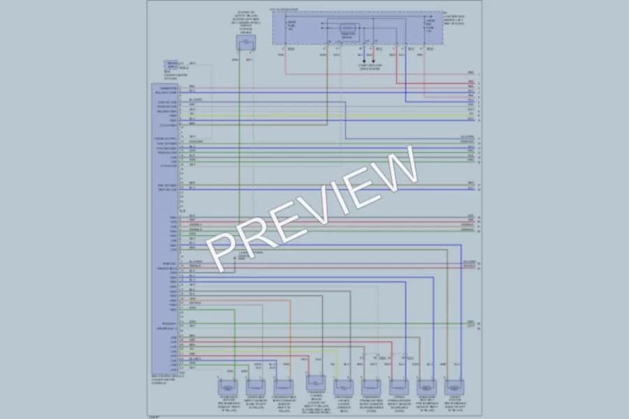 2012 Hyundai Accent Supplemental Restraints wiring diagram preview