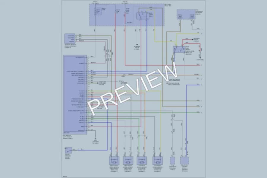 2012 Hyundai Azera Anti Lock Brakes wiring diagram preview