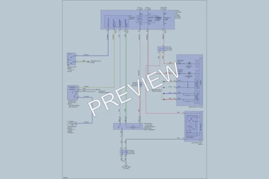 2012 Hyundai Azera Warning Systems wiring diagram preview