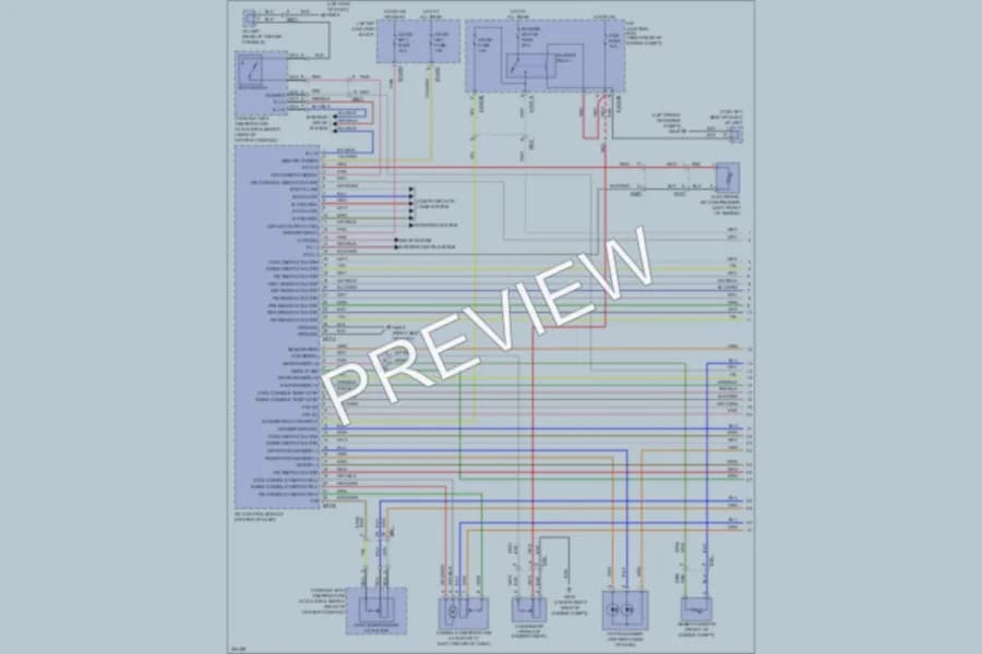2012 Hyundai Equus Air Conditioning wiring diagram preview