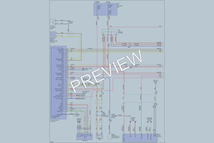 2012 Hyundai Equus Navigation wiring diagram preview