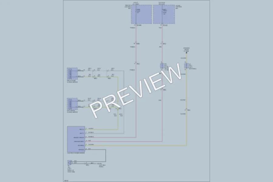 2012 Hyundai Equus Power Mirrors wiring diagram preview
