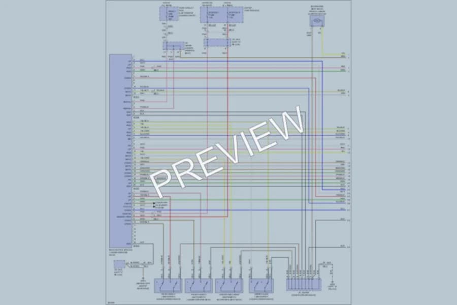 2012 Hyundai Genesis Memory Systems wiring diagram preview